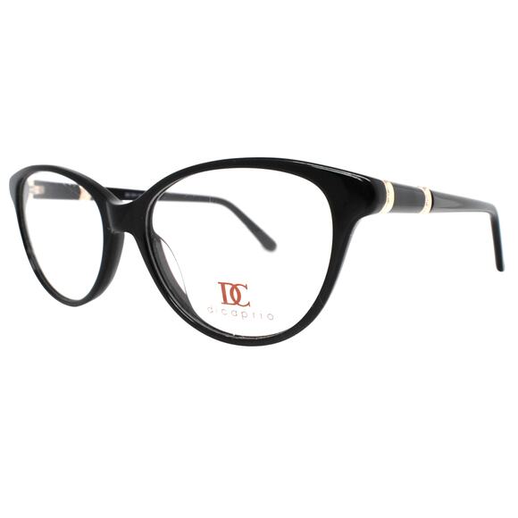 Dicaprio DC 331-Capri Black/Gold 53-16-145 Eyeglasses FRAMES ONLY -NEW CONDITION - Picture 1 of 12